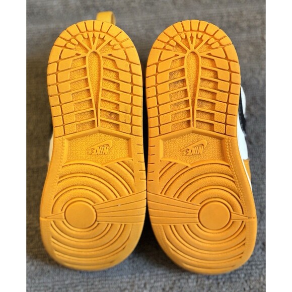 Nike Air Jordan 1 Mid Retro TD Taxi Yellow White Black 640735-701 10C - Picture 6 of 7